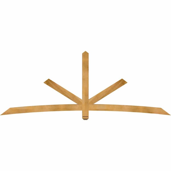 Ekena Millwork Alberta Rough Sawn Timber Gable Bracket, Western Red Cedar, 108"W x 40"H x 4"D x 4"F, 9/12 Pitch GBW108X40X0404ALB00RWR - main
